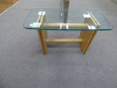 *Plate Glass and Beech Table