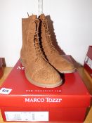 *Pair of Marco Tozzi Brogue Style Ankle Boots Size 39