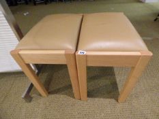 *2 Beech Framed Stools
