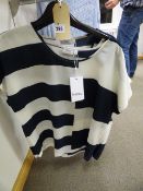 *5 Blue and White Striped Lady's Tops