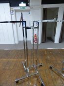 *Chrome Swastika Style Garment Rail