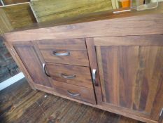 *Walnut Cabinet with Double Doors and 3 Drawers RRP £395.00