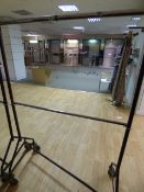 *2 Tier Brown Garment Rail with Adjustable Height