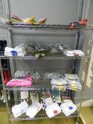 *Contents of Chrome Rack including Coat Hangers - Children's Knit Wear - Baby Gro's etc