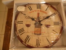 *Small Wall Clock Depicting Centimillion Wine RRP £12.00