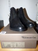 *Tamaris Pair of Size 37 Black Ankle Boots