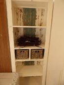*Reclaimed Timber Shabby Chic Style Bookcase with 2 Baskets