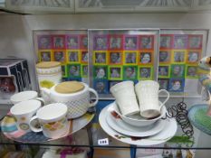 *Contents of Shelf including Retro Picture Frames - Crockery Teaware etc