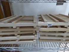*10 Beech Wood Plate Racks
