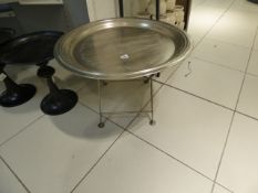 *Metal Tray on Stand