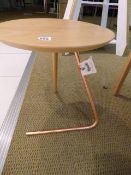 *Circular Beech and Copper Occasional table