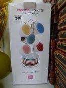 *Espresso Set of 6 Cups and Saucers