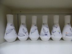 *6 x 1950's Style Vases
