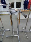 *Chrome Swastika Style Garment Rail