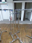 *Chrome Swastika Style Garment Rail