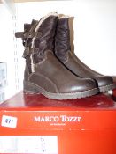 *Pair of Marco Tozzi Size 41 Lady's Fur Lined Ankle Boots