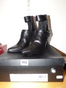 *Pair of Anna Pump Black Heeled Shoes Size 40