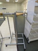 *Silver Swastika Display Stand with Wood Plinth