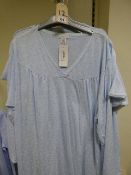 *12 Slenderella Pale Blue Long & Short Sleeved Night Dresses