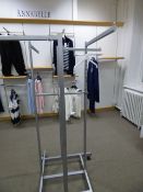*Silver Swastika Style Garment Rail
