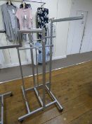 *Silver Swastika Style Garment Rail