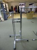 *Chrome Swastika Style Garment Rail