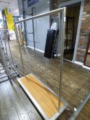 *Brushed Stainless Steel Garment Rail