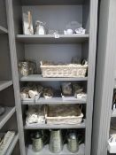*Contents of Shelf including assorted Decorative Items - Galvanised Ware etc
