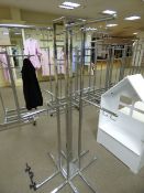 *Chrome 2 Tier Garment Rail