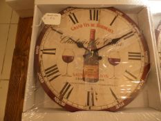 *Small Wall Clock Depicting Centimillion Wine RRP £12.00