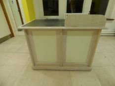 *Limed Oak with Simulated Granite Shop Counter