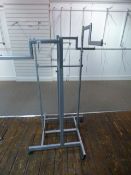 *Silver Swastika Style Garment Rail