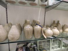 *22 Crackle Glazed Vases & 6 Others