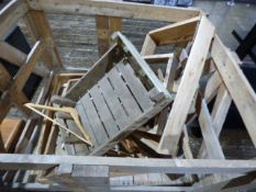 *Assorted Bushel Boxes - Wood Coat Hangers etc