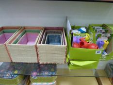 *3 Sets of 3 Graduated Storage Boxes and Mr Men Poop Bags