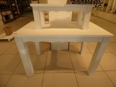 *White 2 Tier Table