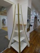 *Eiffel Tower Style Display Stand with Gold Trim