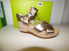 *Pair of  Hush Puppies Gold  Shoes Size 1