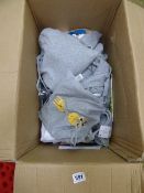 *Box containing Emmis Clemmis Children's Gift Sets which Contain Dummy - Baby Gro and Lanyard