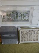 *3 Unframed Canvas Prints and 6 Framed Prints