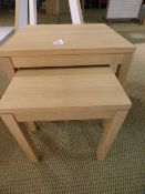 *Oak Nest of 2 Tables