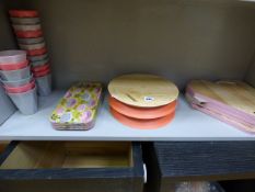 *Assorted Melamine Cups - Trays and Chopping Boards