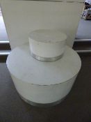 *2 Circular Display Plinths