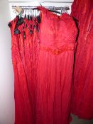*36 A Star is Born Red Full Length Dresses with Beaded Detail