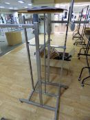 *Silver Swastika Rail with Central Wood Plinth