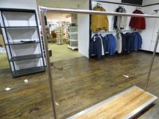 *Brushed Stainless Steel Garment Rail