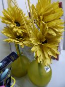 *2 Sunflower Arrangements in Glass Jars