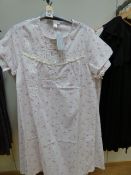 *12 Slenderella Pink Flowered Nighties with Short Sleeves