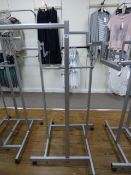 *Silver Swastika Style Garment Rail