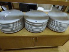 *39 Large Cream Dinner Plates